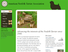 Tablet Screenshot of norfolkterrier.org